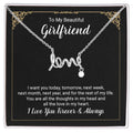 To My Beautiful Girlfriend - Scripted Love Necklace