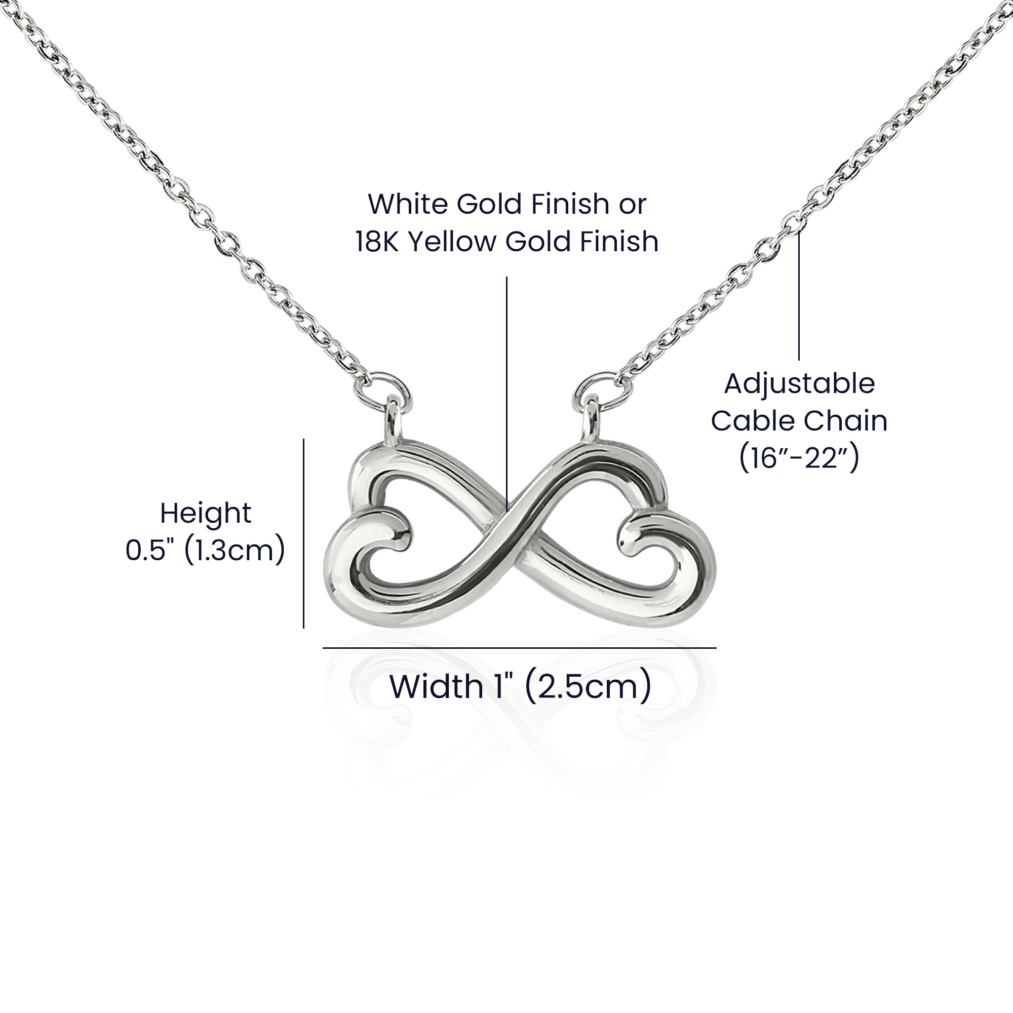 Beautiful Girlfriend Forever and Always Endless Love Necklace