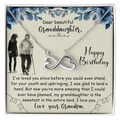Beautiful Granddaughter Happy Birthday From Grandpa Endless Love Necklace