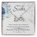 Unbiological Sister Friends Become Family Endless Love Necklace