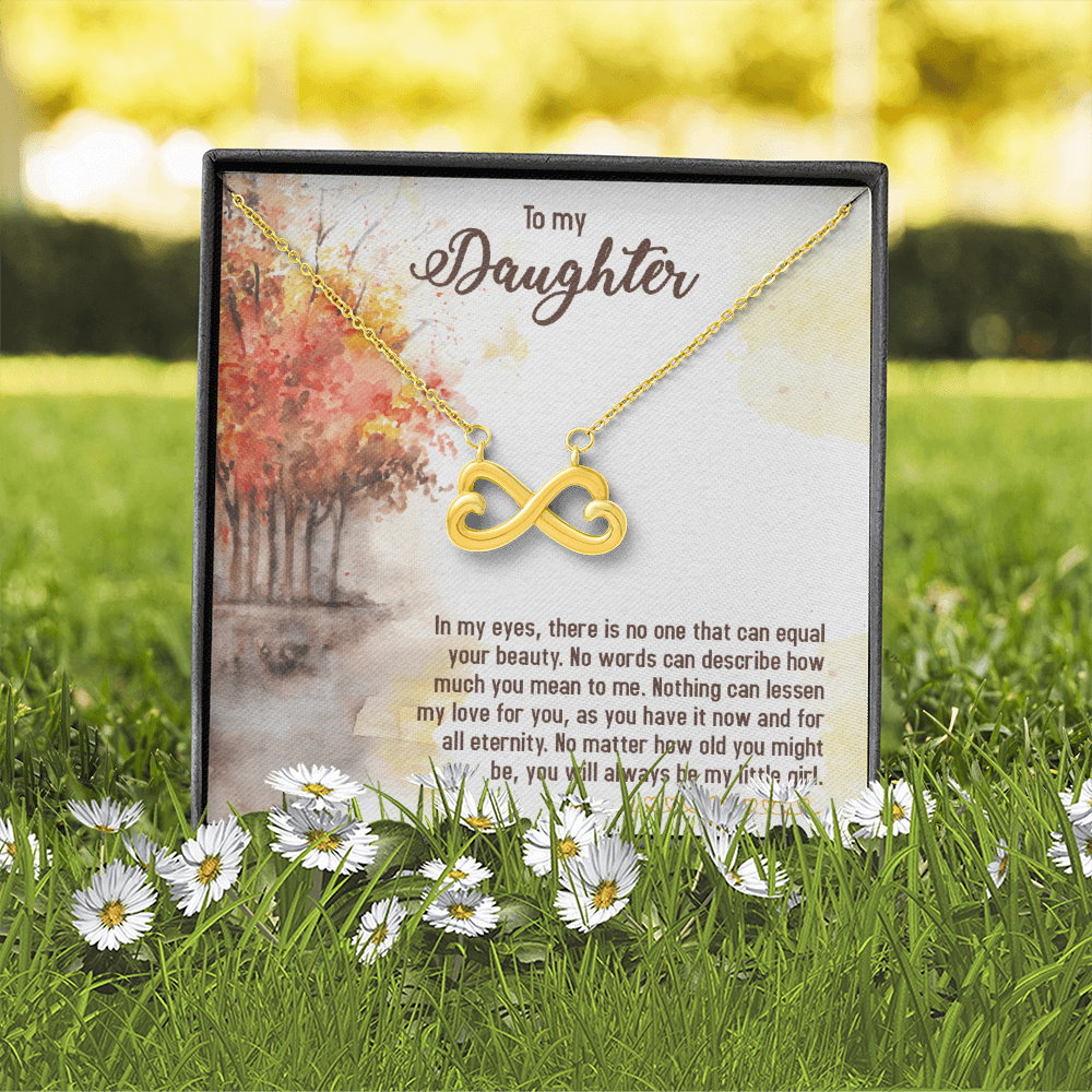 To My Daughter Always My Little Girl Endless Love Necklace