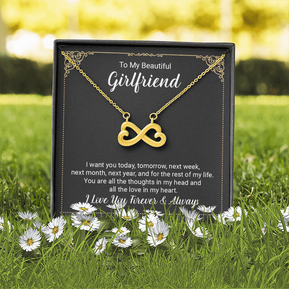 Beautiful Girlfriend Forever and Always Endless Love Necklace