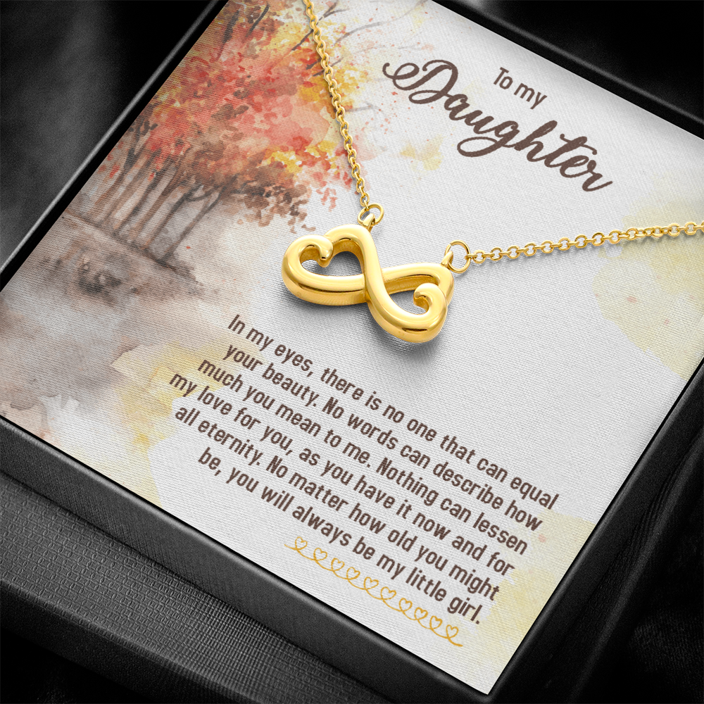 To My Daughter Always My Little Girl Endless Love Necklace