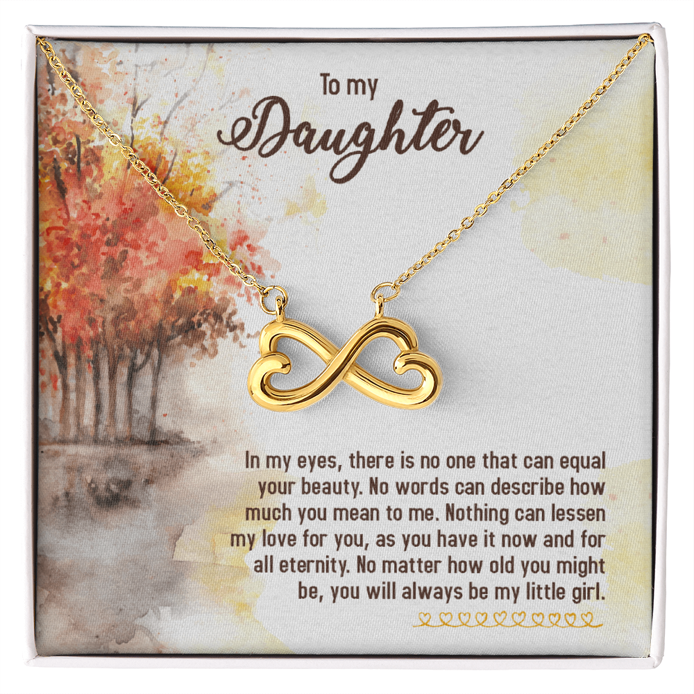 To My Daughter Always My Little Girl Endless Love Necklace