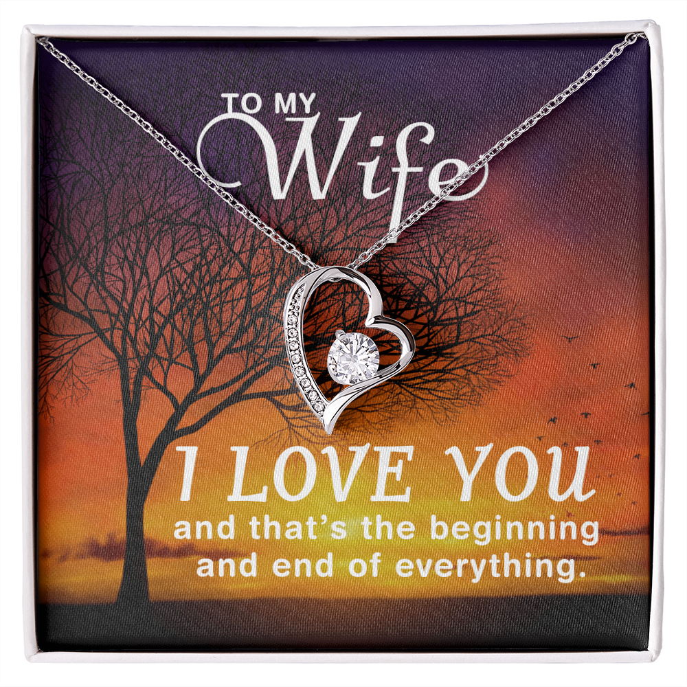 Forever Love Heart Necklace Gift for Her