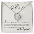 To My Girlfriend I Choose You Forever Love Necklace