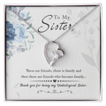 Unbiological Sister Friends Become Family Forever Love Necklace