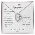 To My Daughter You Can Do This Forever Love Necklace