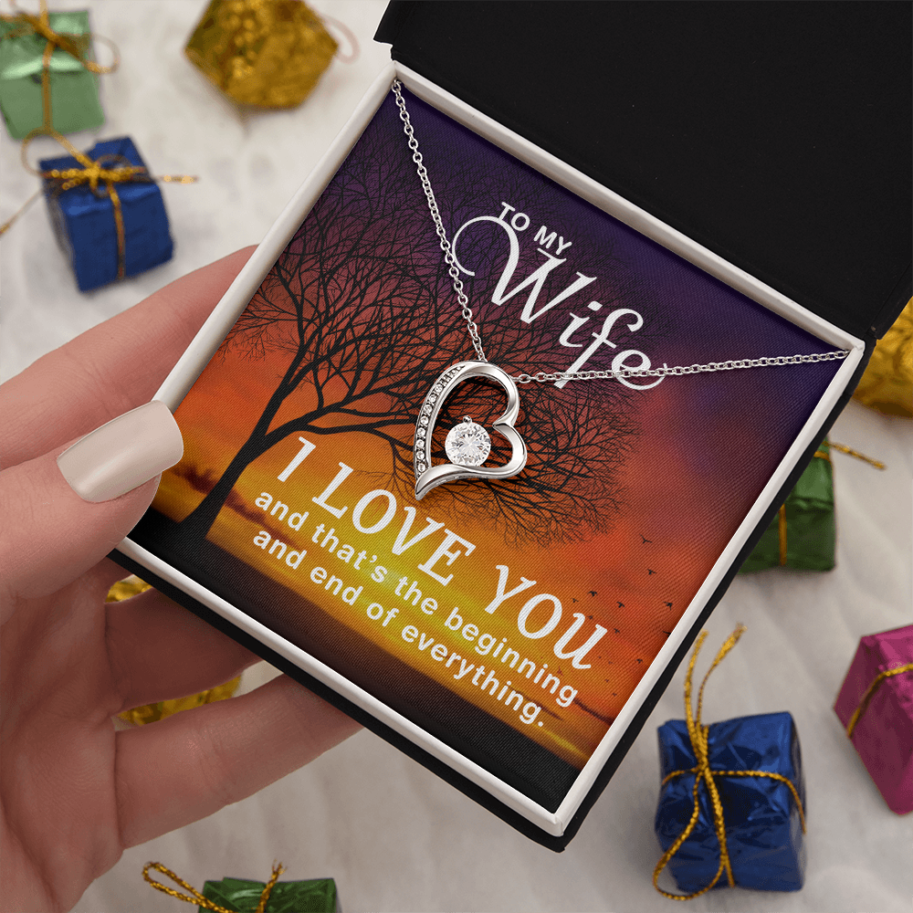 Forever Love Heart Necklace Gift for Her