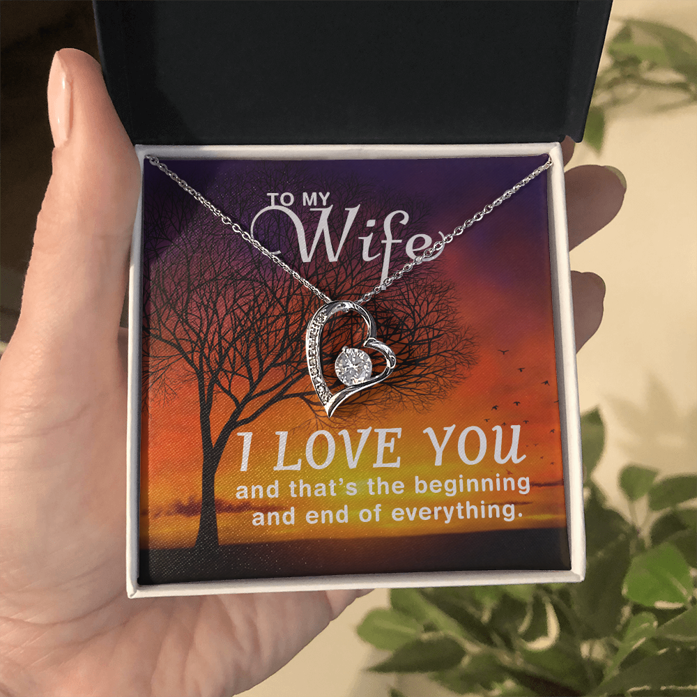 Forever Love Heart Necklace Gift for Her