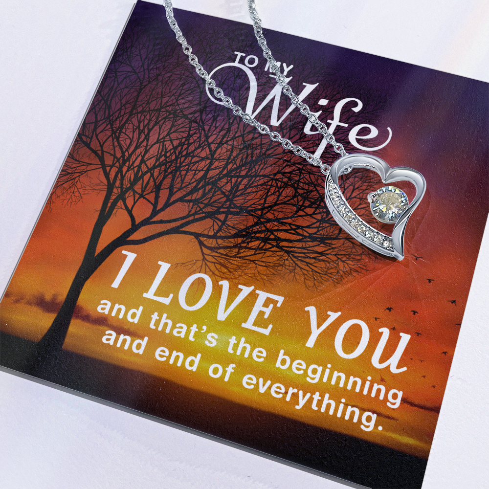 Forever Love Heart Necklace Gift for Her