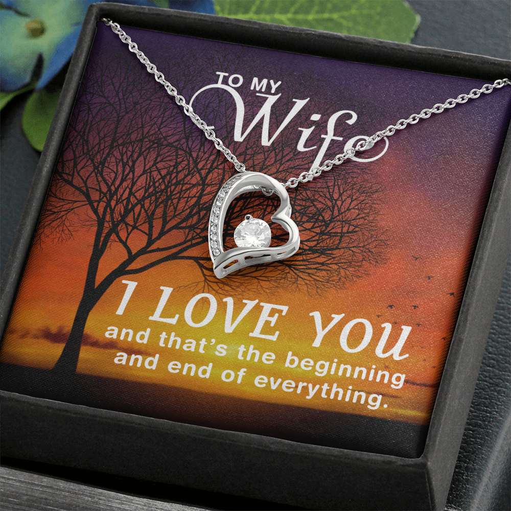 Forever Love Heart Necklace Gift for Her