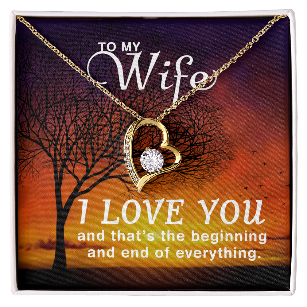 Forever Love Heart Necklace Gift for Her
