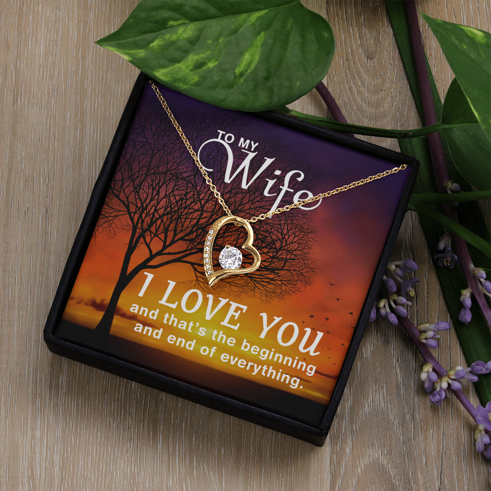 Forever Love Heart Necklace Gift for Her