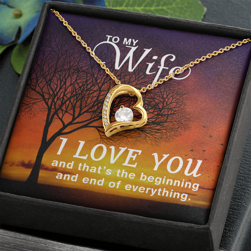 Forever Love Heart Necklace Gift for Her