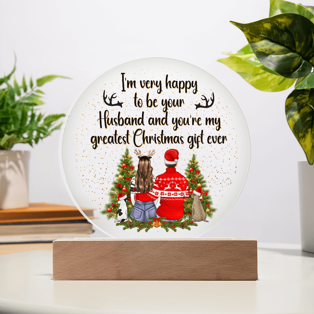 Acrylic Circle Plaque Keepsake Gift
