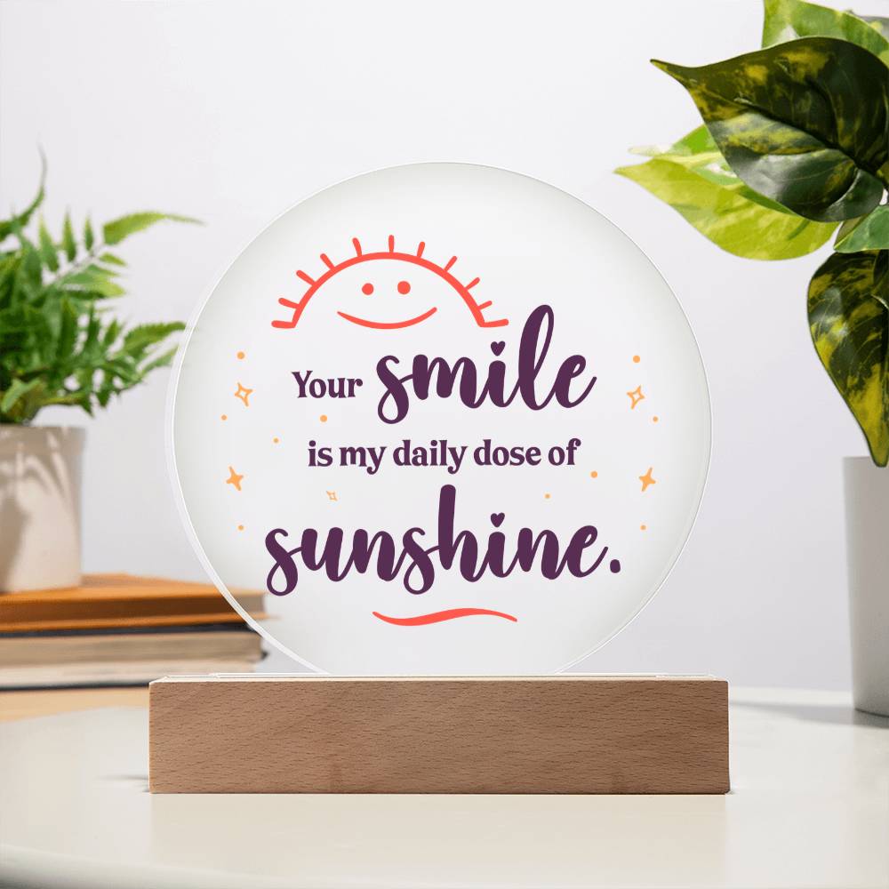 Acrylic Circle Plaque Keepsake Gift