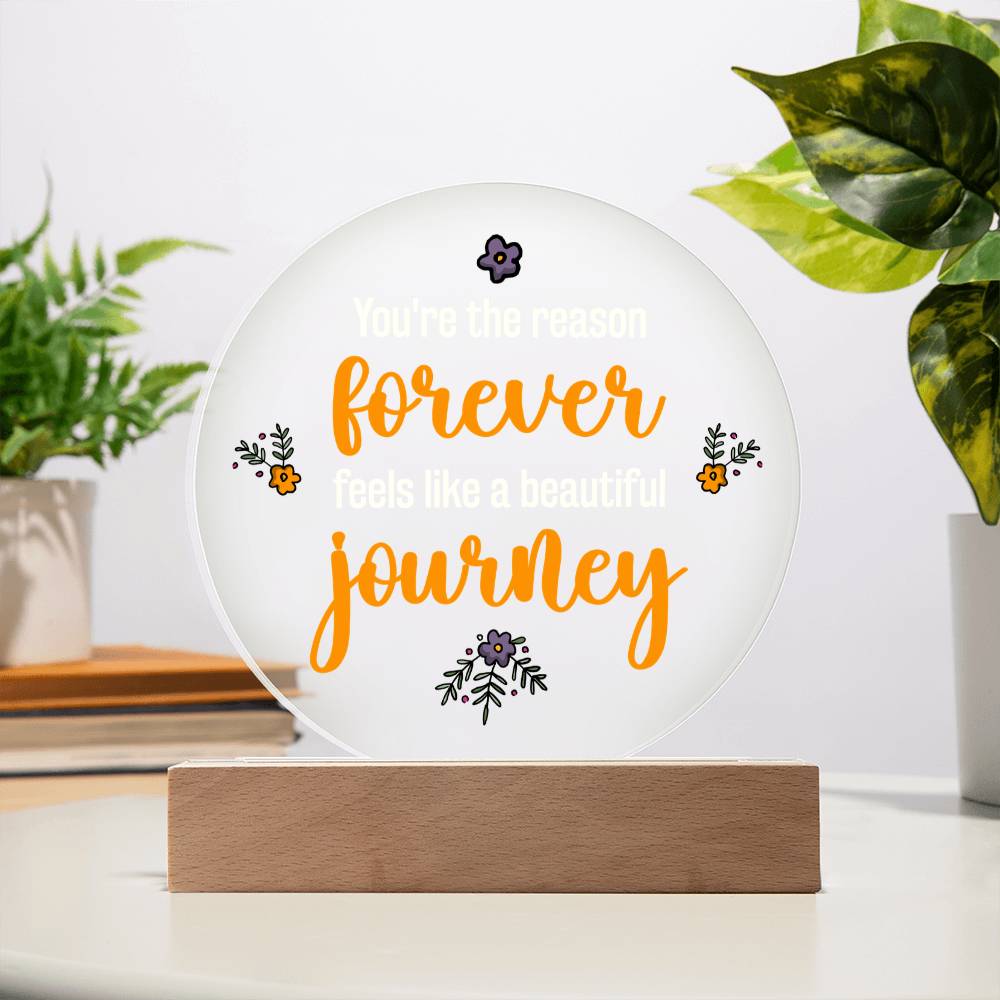 Acrylic Circle Plaque Keepsake Gift