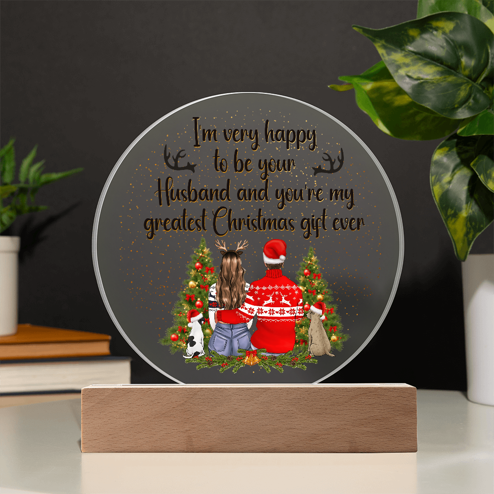 Acrylic Circle Plaque Keepsake Gift