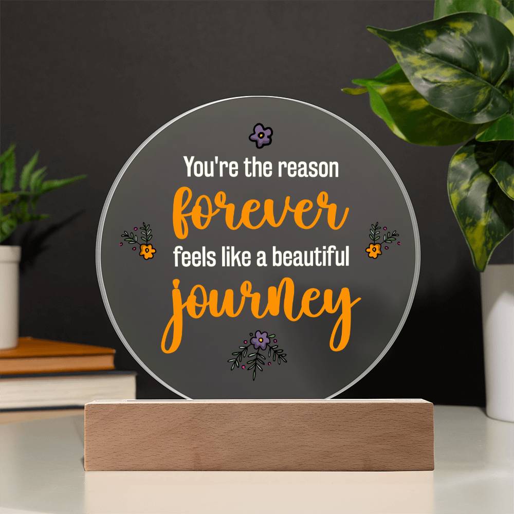 Acrylic Circle Plaque Keepsake Gift