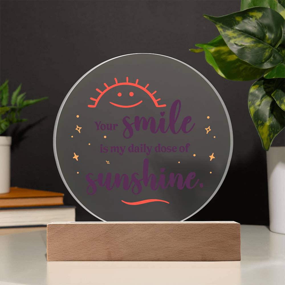 Acrylic Circle Plaque Keepsake Gift