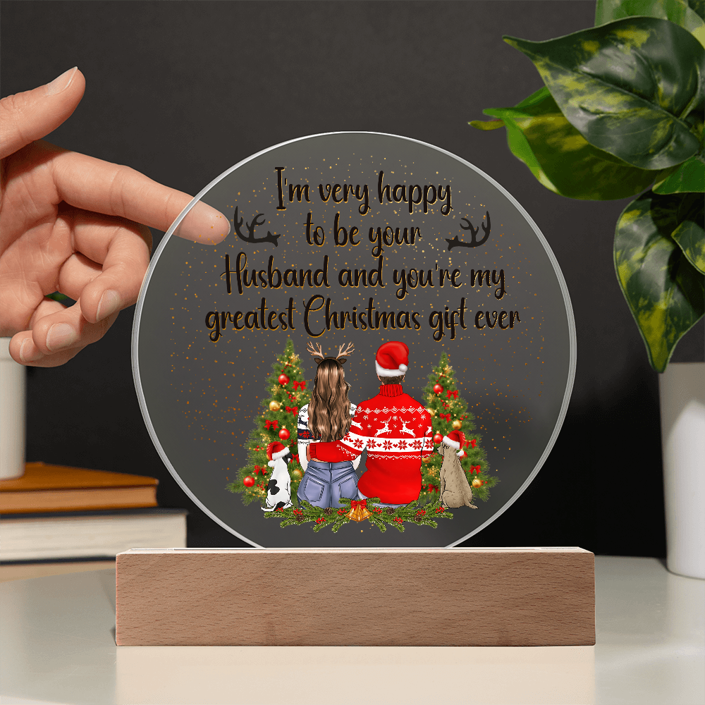 Acrylic Circle Plaque Keepsake Gift