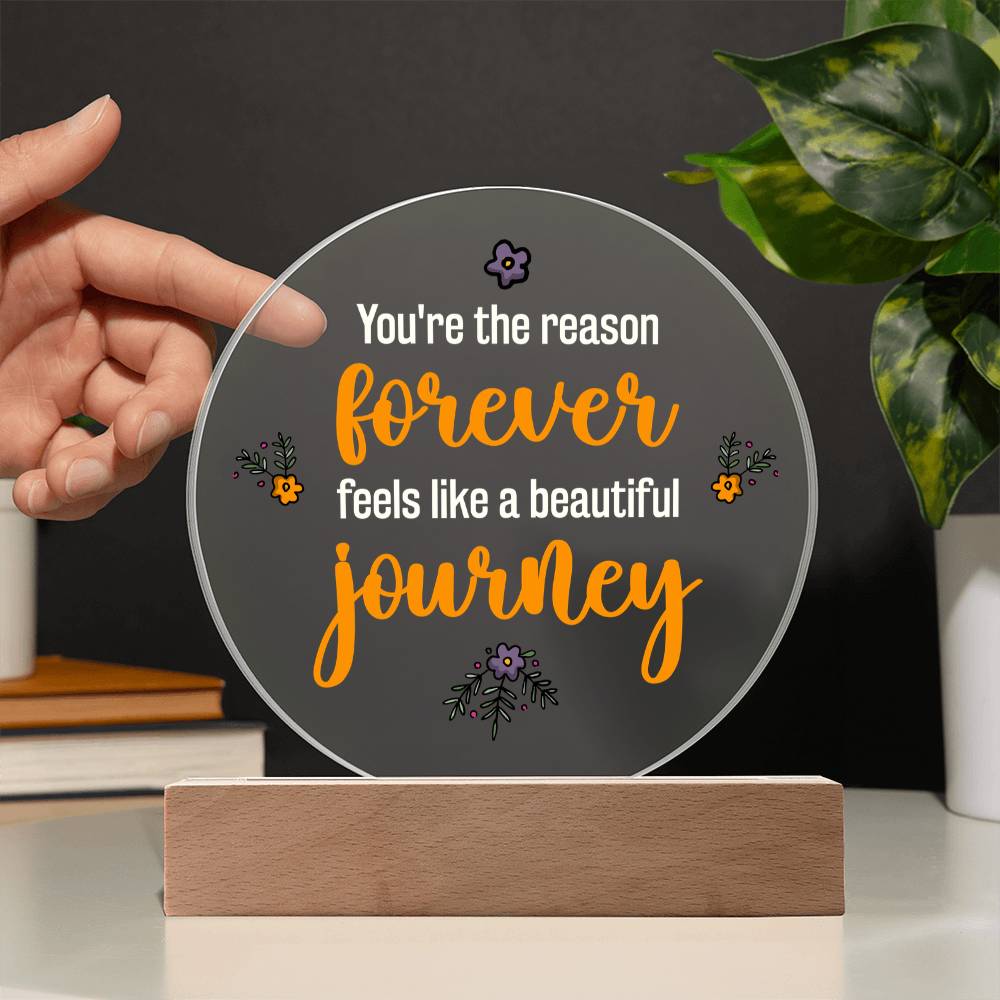 Acrylic Circle Plaque Keepsake Gift