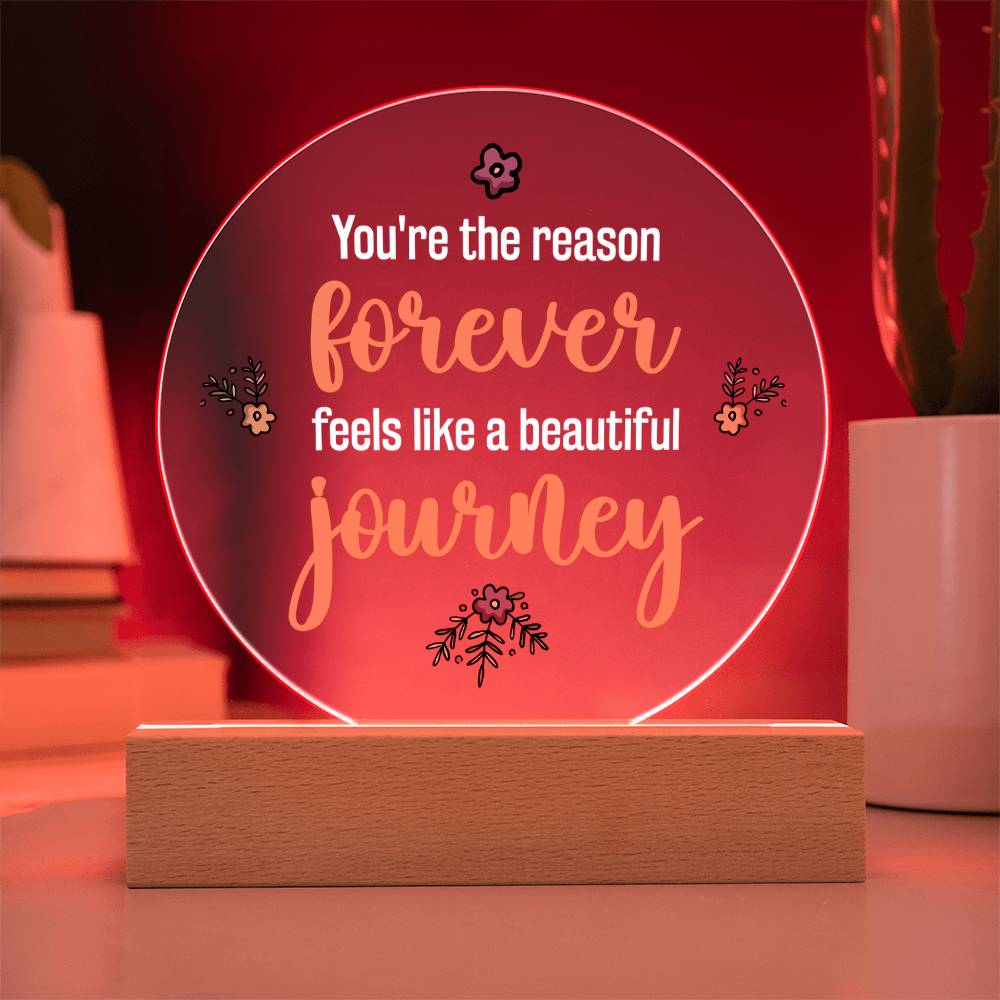 Acrylic Circle Plaque Keepsake Gift