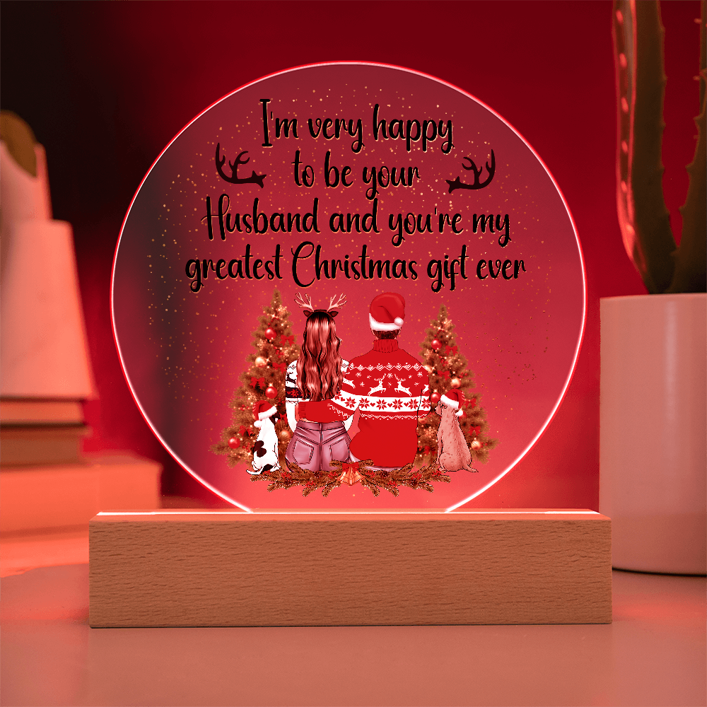 Acrylic Circle Plaque Keepsake Gift