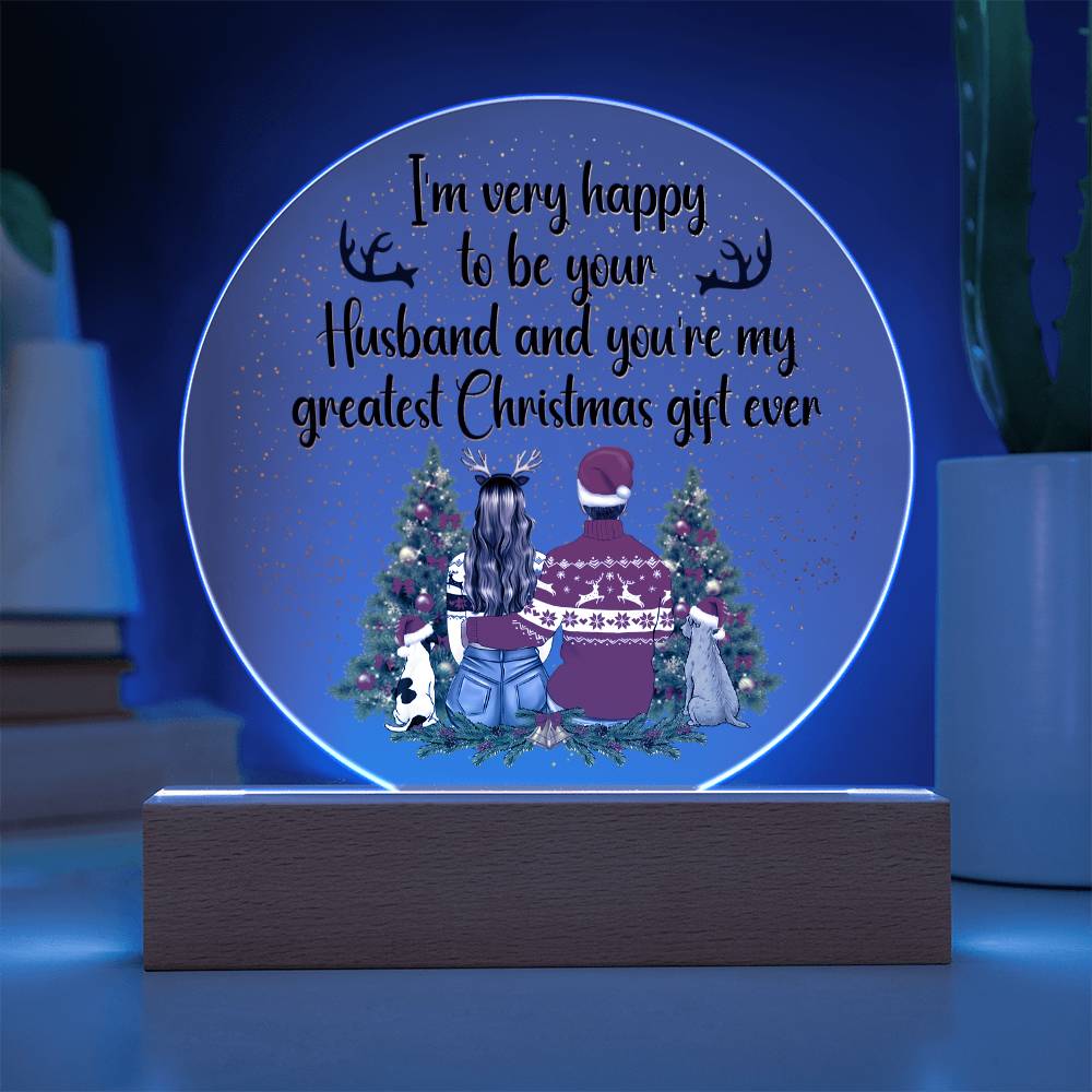 Acrylic Circle Plaque Keepsake Gift