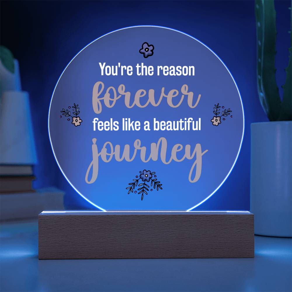 Acrylic Circle Plaque Keepsake Gift
