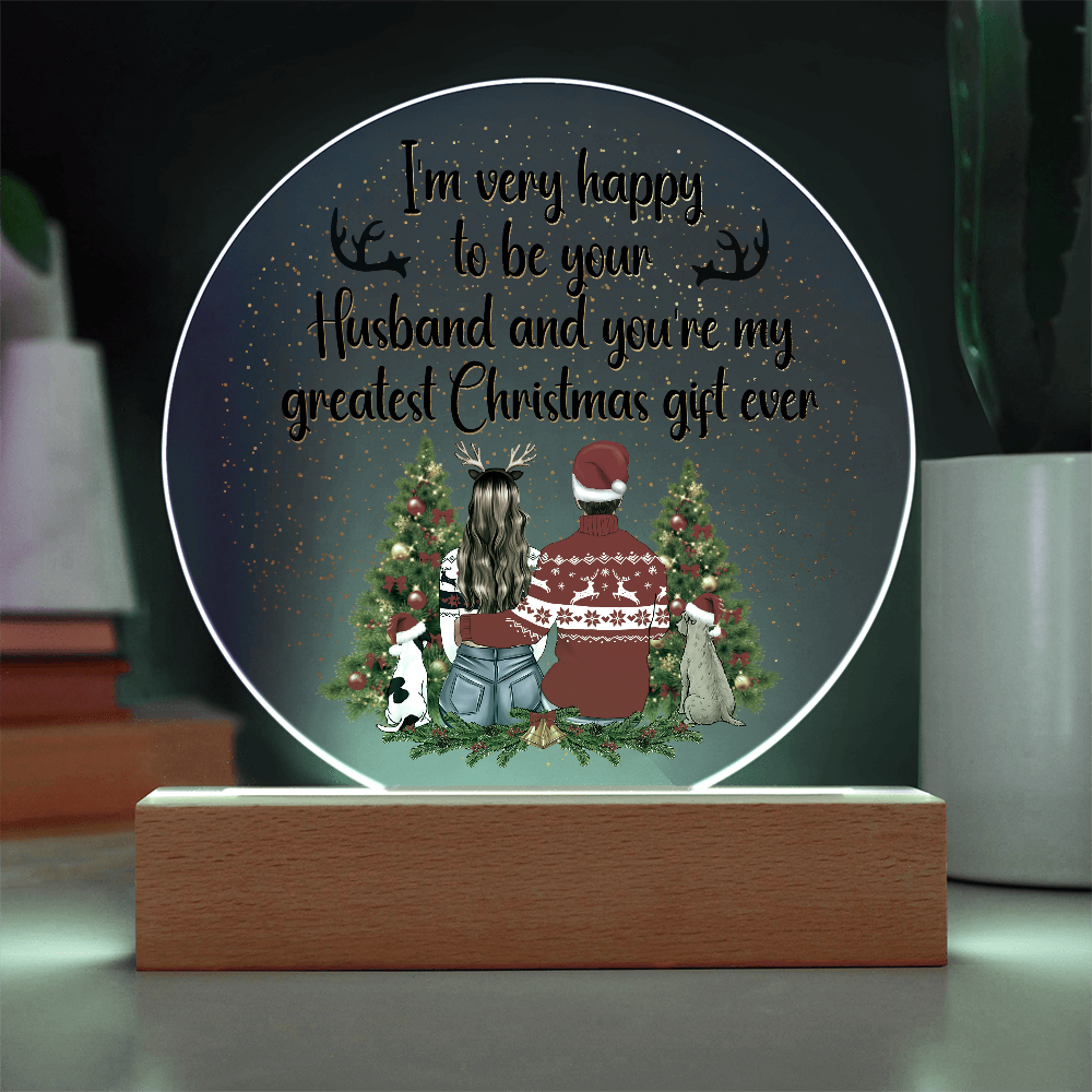 Acrylic Circle Plaque Keepsake Gift