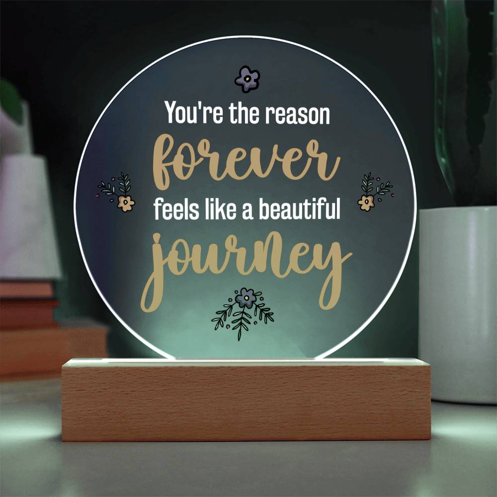 Acrylic Circle Plaque Keepsake Gift