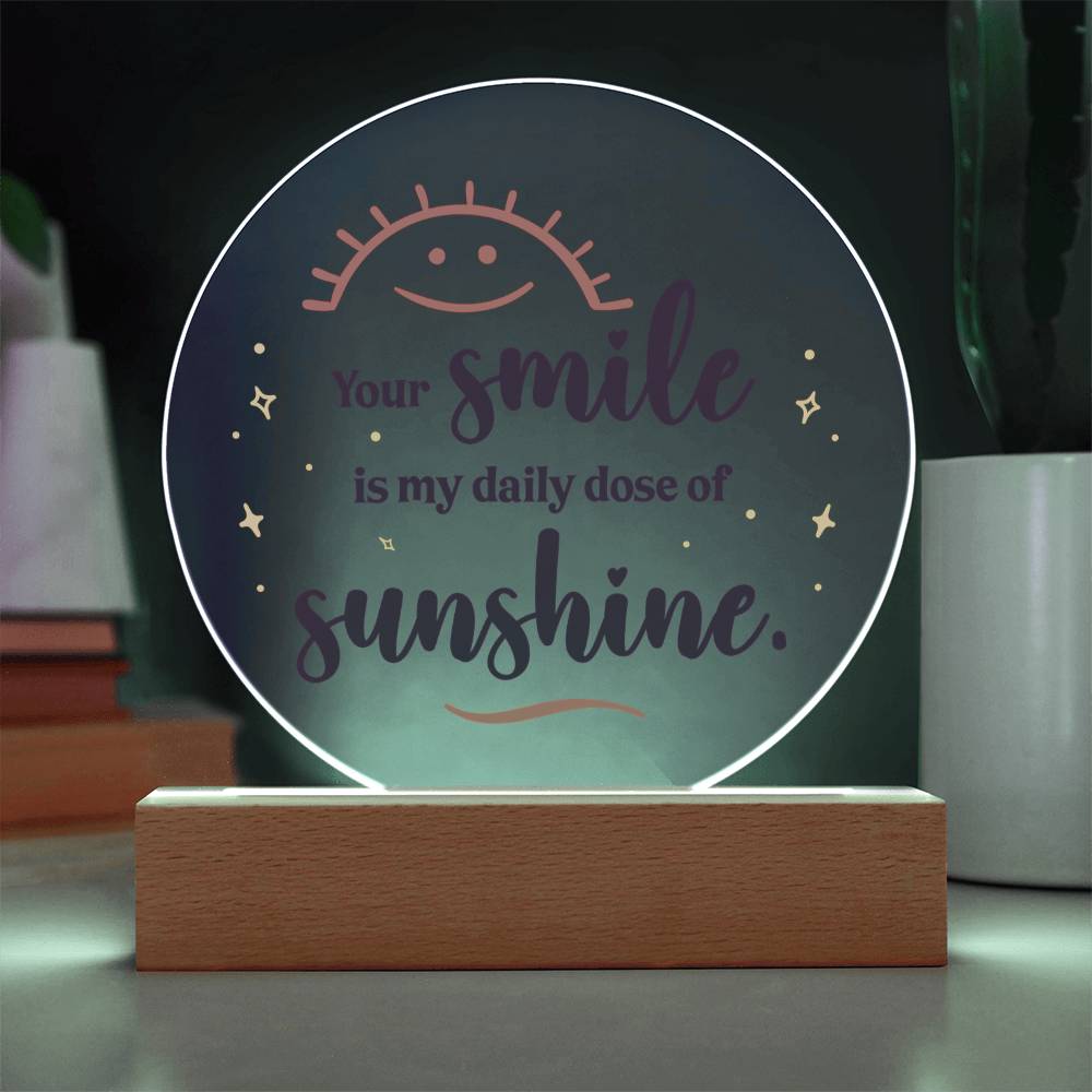 Acrylic Circle Plaque Keepsake Gift