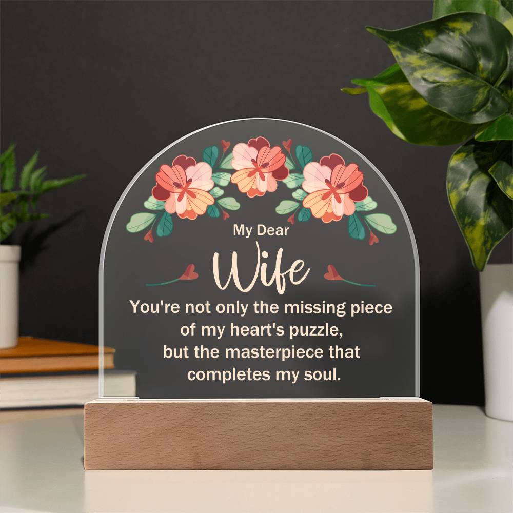 Acrylic Dome Plaque Keepsake Gift