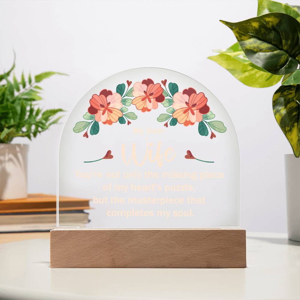 Acrylic Dome Plaque Keepsake Gift