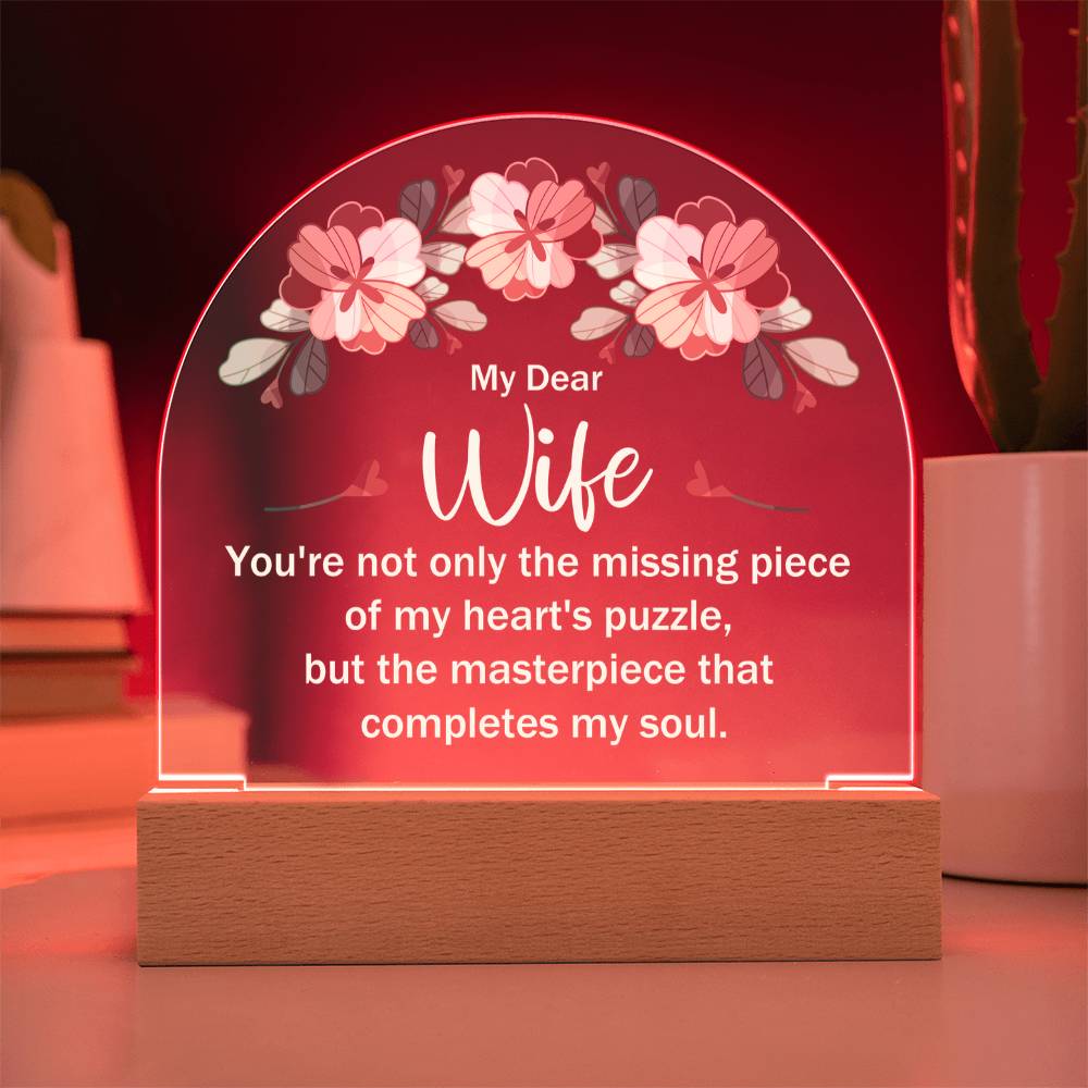 Acrylic Dome Plaque Keepsake Gift