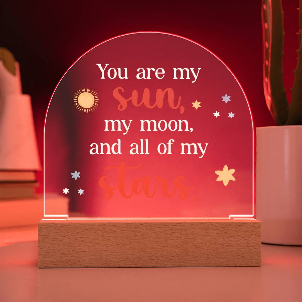 Acrylic Dome Plaque Keepsake Gift