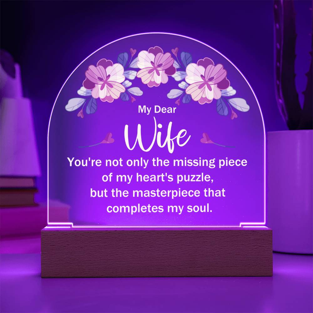 Acrylic Dome Plaque Keepsake Gift
