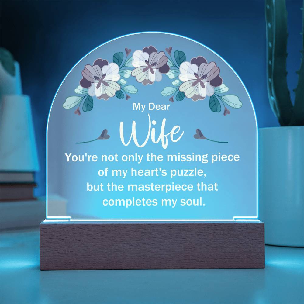 Acrylic Dome Plaque Keepsake Gift