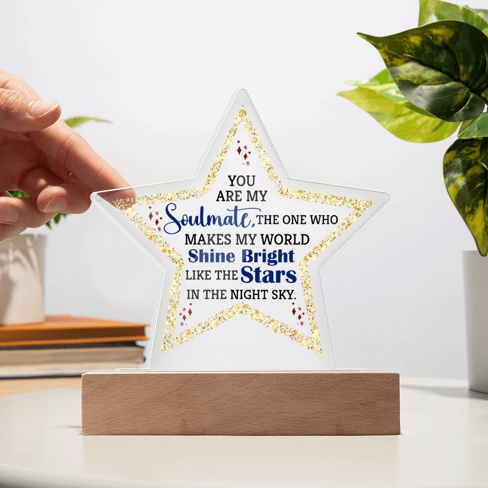 Acrylic Star Plaque Keepsake Gift