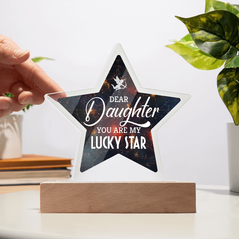 Acrylic Star Plaque Keepsake Gift