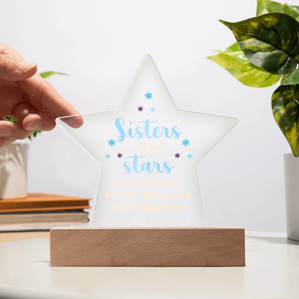Acrylic Star Plaque Keepsake Gift