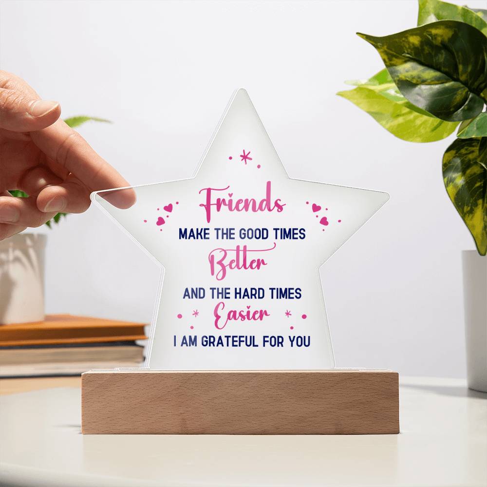 Acrylic Star Plaque Keepsake Gift