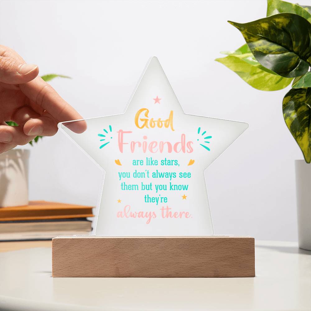 Acrylic Star Plaque Keepsake Gift