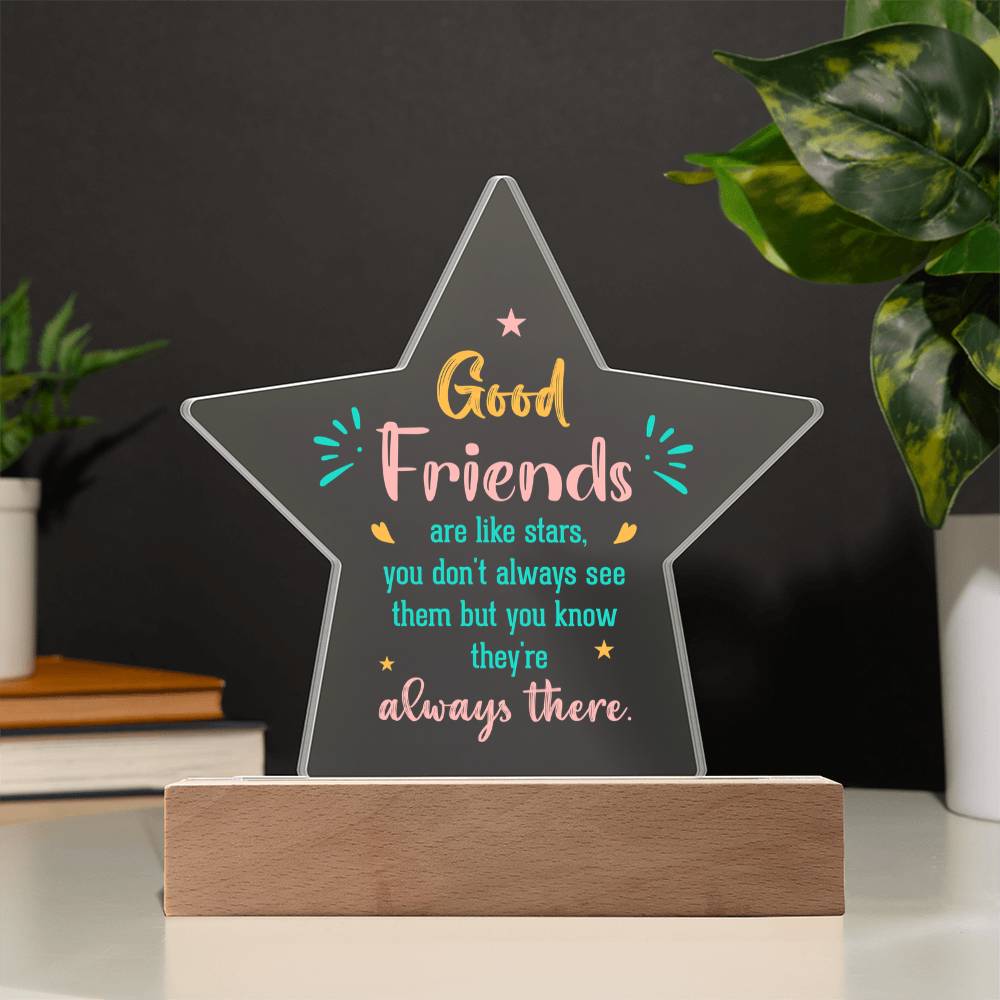 Acrylic Star Plaque Keepsake Gift