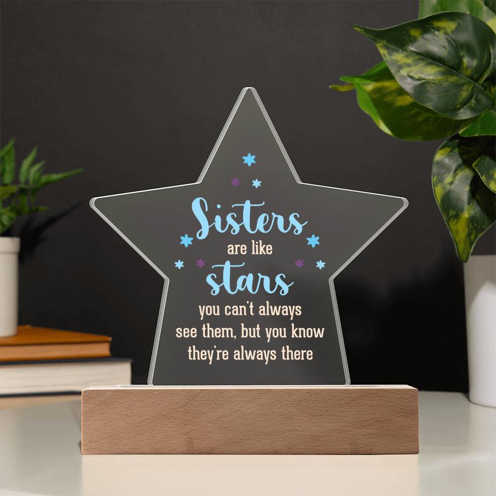 Acrylic Star Plaque Keepsake Gift