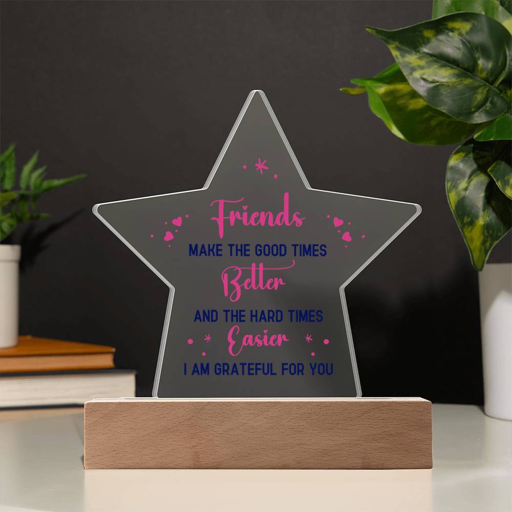 Acrylic Star Plaque Keepsake Gift