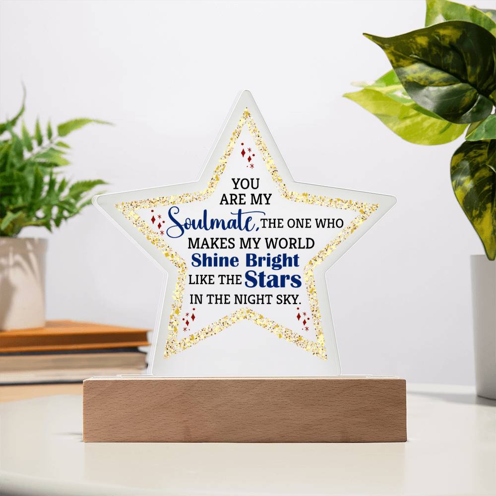 Acrylic Star Plaque Keepsake Gift