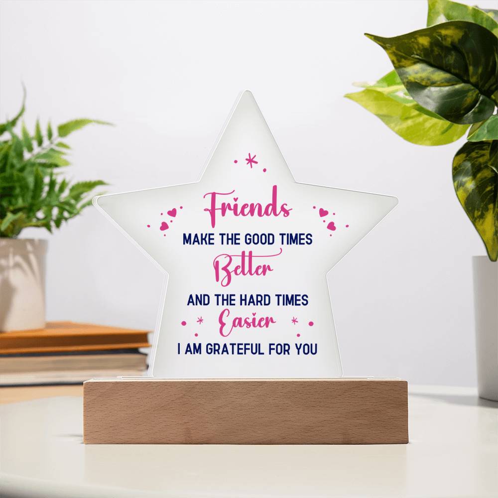 Acrylic Star Plaque Keepsake Gift